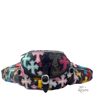 クロムハーツ CHROME HEARTS スナットパック #1 マルチカラー レザー×シルバー ウエストバッグ
