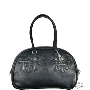 CHROME HEARTS クロムハーツ ジムバッグ セメタリー クロスパッチ スモール レザー 925シルバー