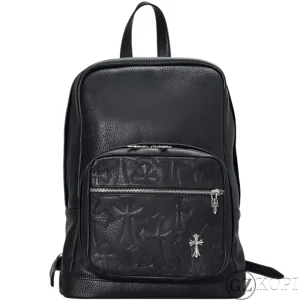 CHROME HEARTS クロムハーツ セメタリークロス 7TH GRADE バックパック レザー シルバー ブラック