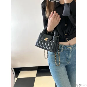 Chanel シャネル 2way ケリー バッグ 大号 ブラック AS4416｜23Kシリーズ ハンドバッグ チェーンバッグ【高品質コピー】