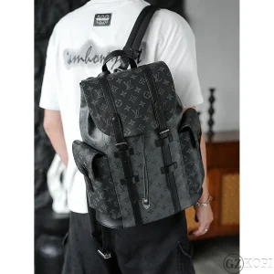 ルイ･ヴィトン メンズ バックパック M45419｜クリストファー MM バックパック モノグラム・エクリプス 大容量 通勤・旅行