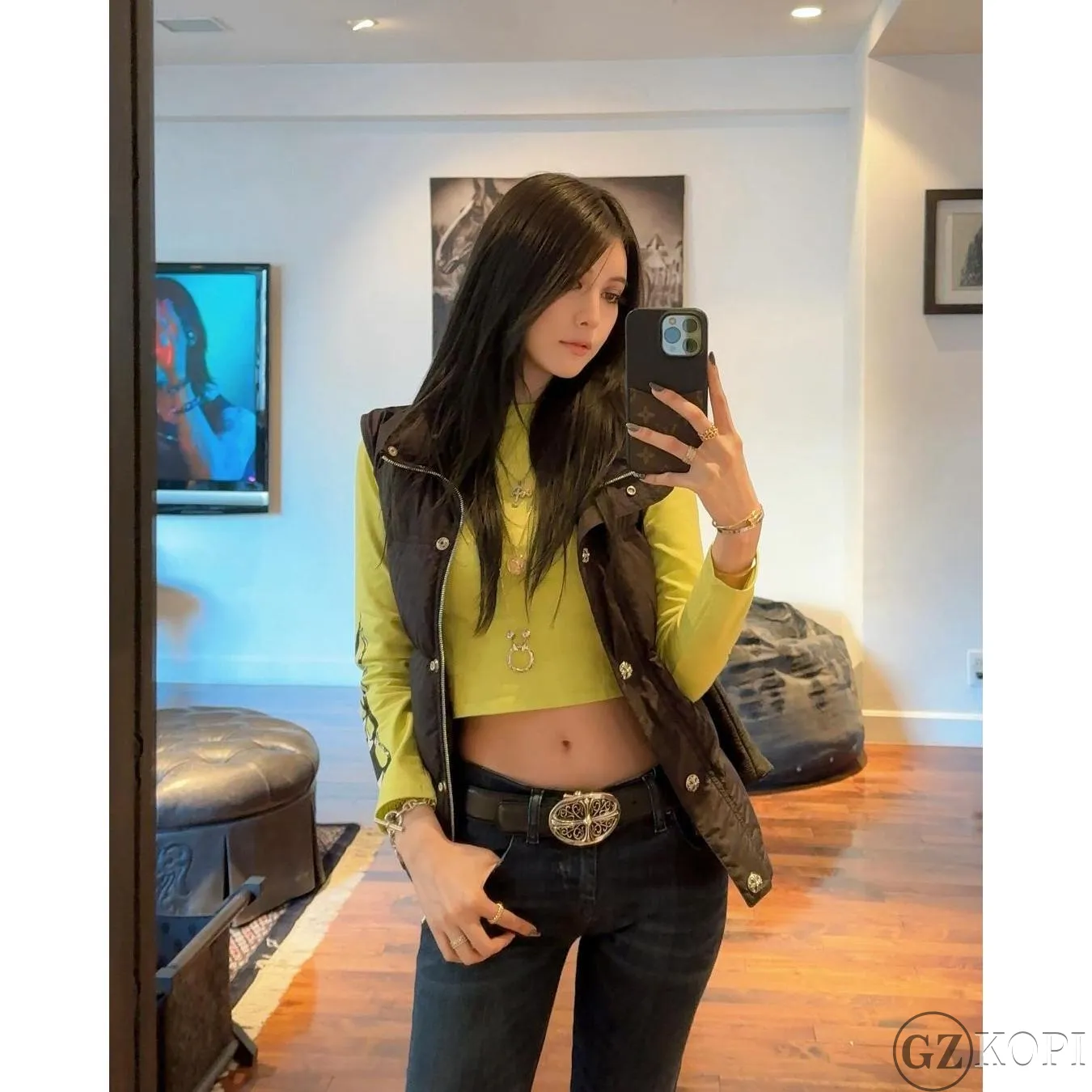 クロムハーツ CHROME HEARTS クラシック オーバル クロス バックル ベルト シルバー925 & レザー - 画像 (14)