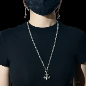 CHROME HEARTS クロムハーツ｜スカウトフラワー 大型リング ネックレス 【コスパ抜群】