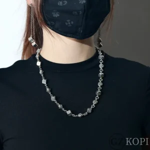 CHROME HEARTS クロムハーツ｜ダイス+ボールプラスネックレス 51cm【コスパ抜群】